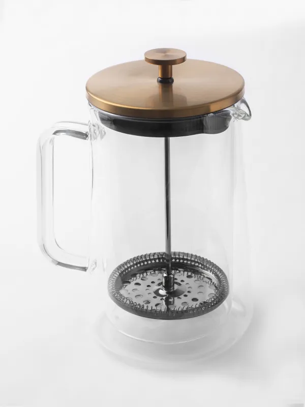 French press, 1 l, glass B/steel, Air, image-1