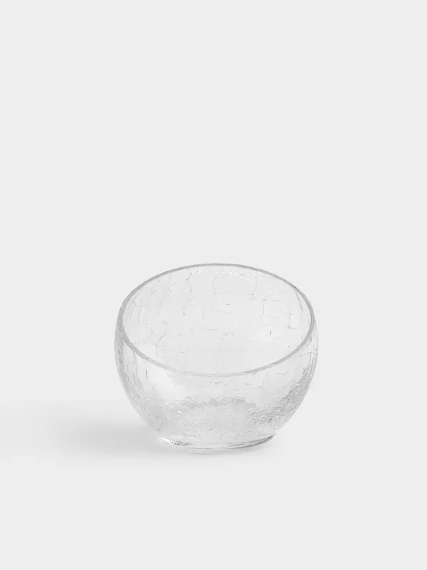 Candy bowl, 12x15 cm, glass, Craquelure, Ice, image-4