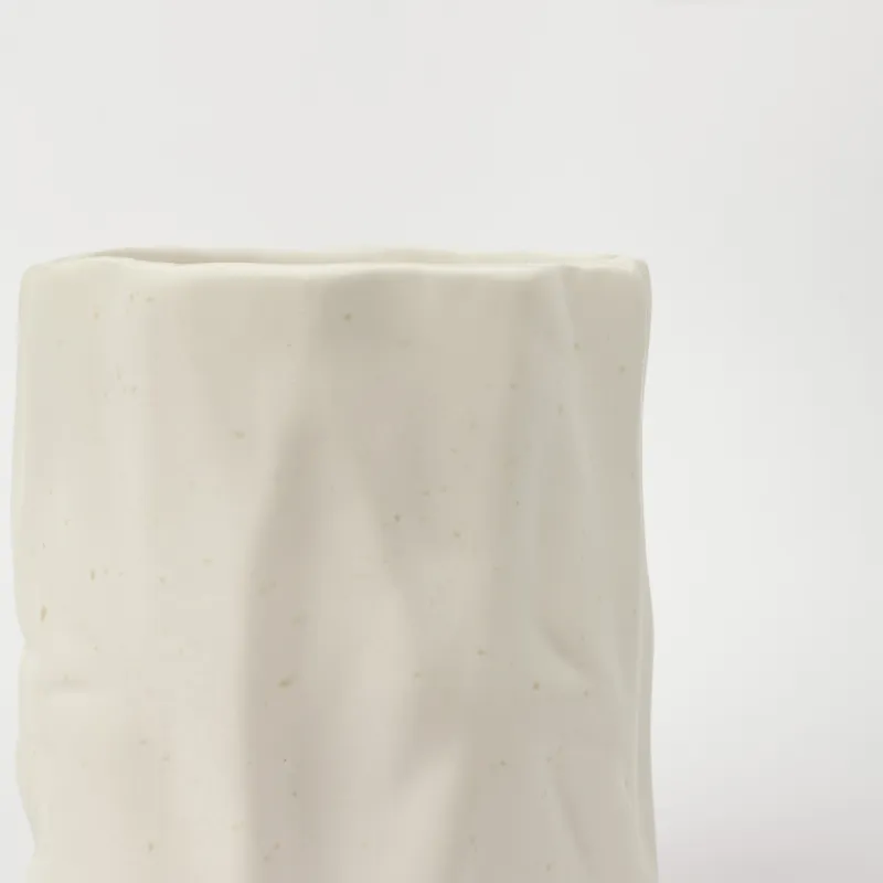 Kitchen accessories stand, 15 cm, ceramic, milk, speckled, Crumple speckled, image-4