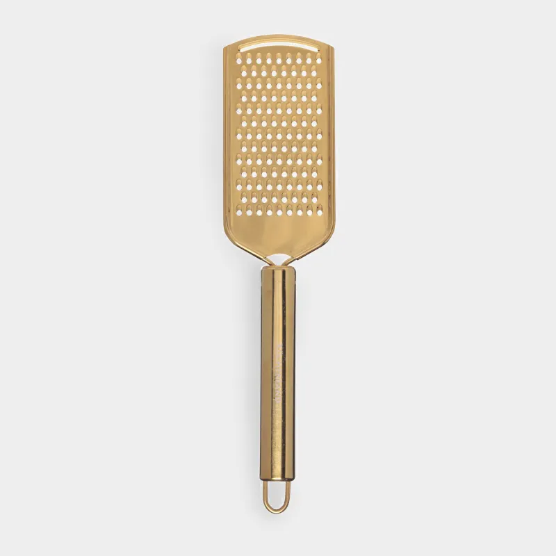 Grater, 24 cm, small, with handle, steel, golden, Spiro gold