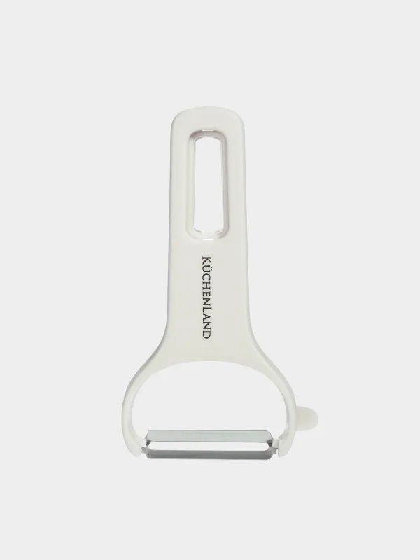 Vegetable peeler set, 3 pcs, Steel / plastic, Cream, Shred, image-1