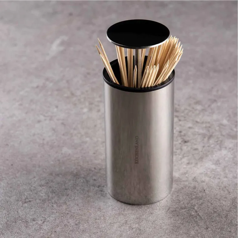 Toothpick container, 10 cm, steel, Classic, image-3
