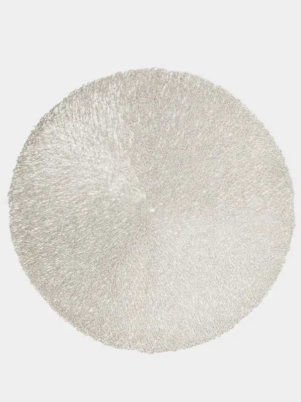 Napkin for appliances, 38 cm, PVC, round, golden, Azhur, image-0