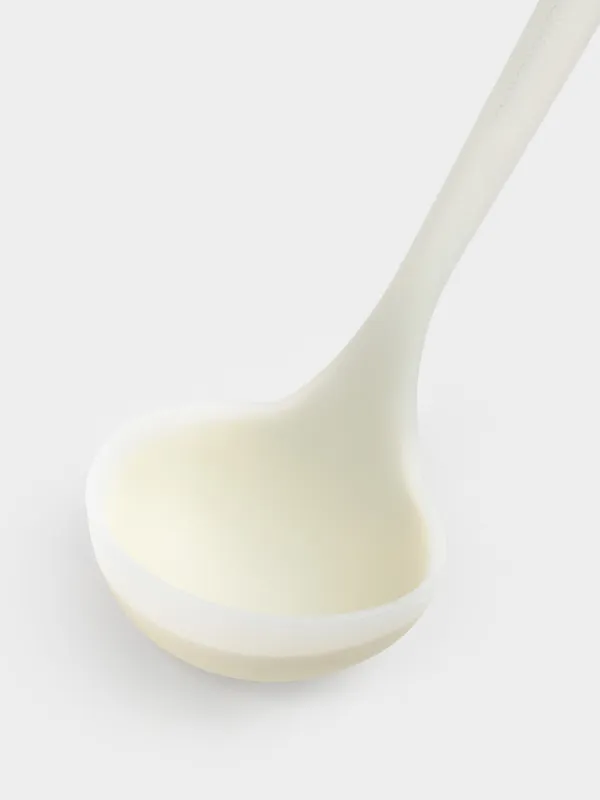 Ladle, 32 cm, silicone/nylon, milky, Milk kitchen, image-2