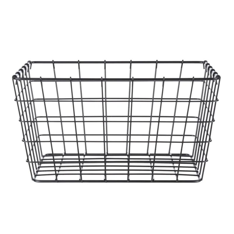 Storage basket, 26x19x14 cm, metal, rectangular, black, Twist black