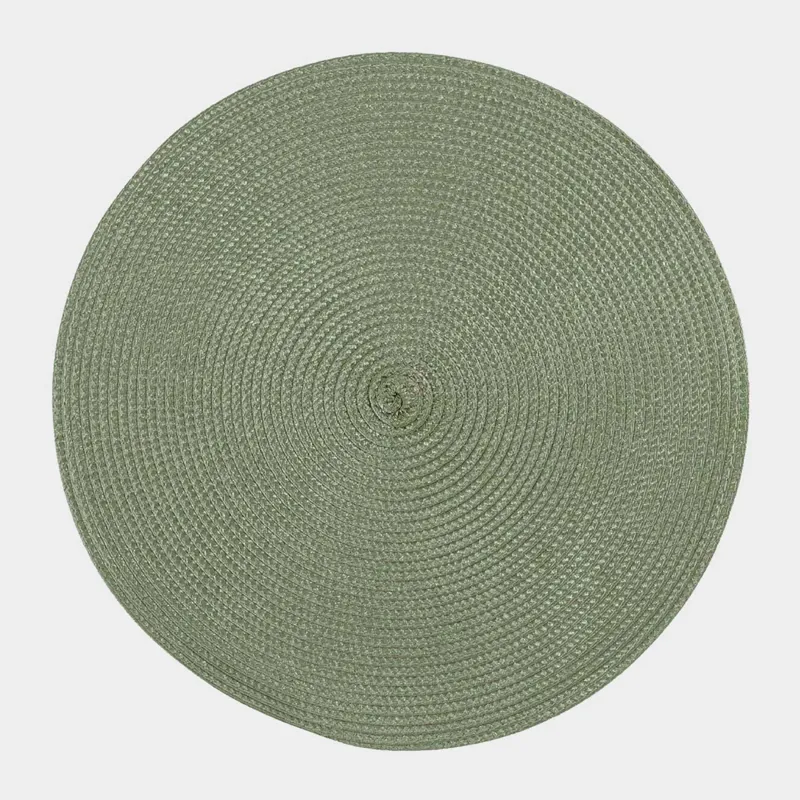 Napkin for appliances, 38 cm, polypropylene/PET, Round, Green, Circle