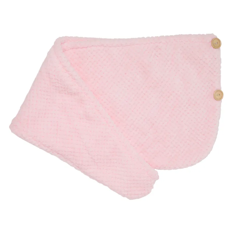 Turban towel for hair, 62x24 cm, microfiber, pink, Fiber spa, image-1