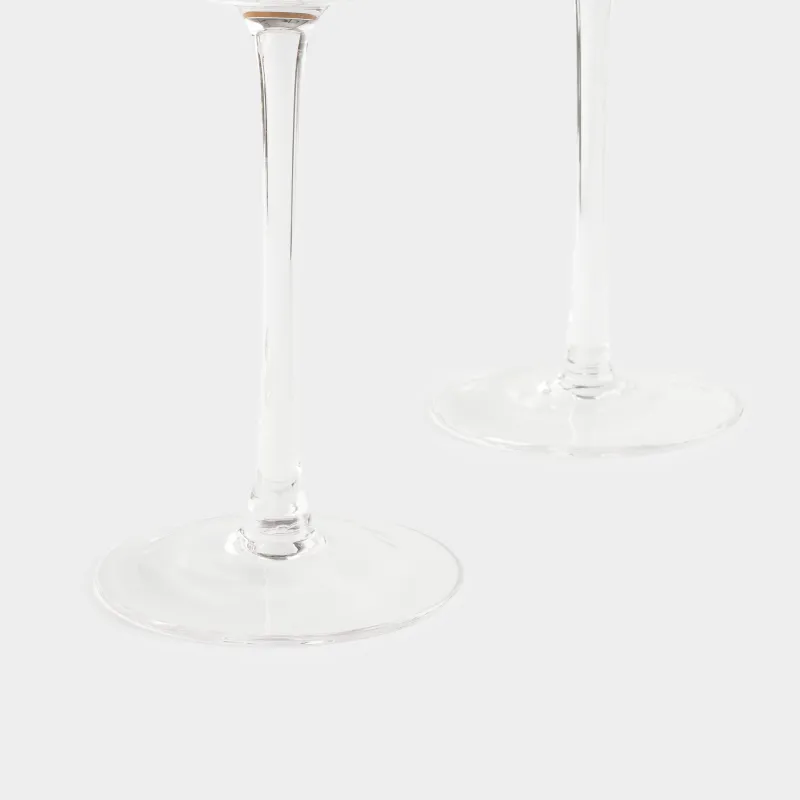 Drinking glass, 170 ml, 2 pcs, glass, with golden edging, Ripply gold, image-3