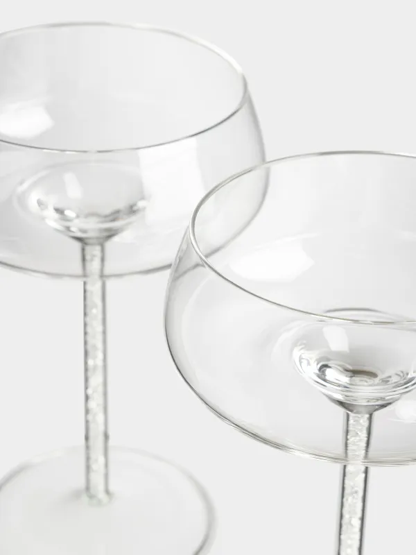 Drinking glass, 270 ml, 2 pcs, B glass / rhinestones, Sorento crystal, image-3