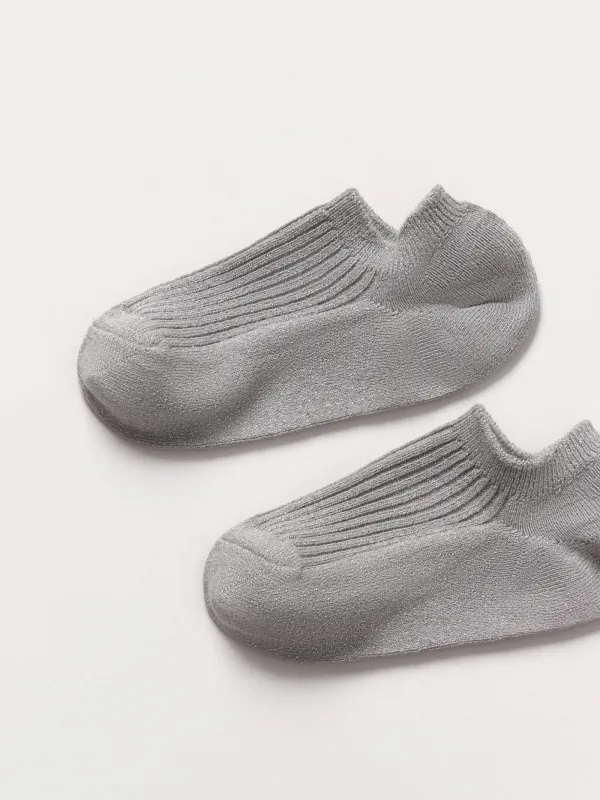 Women's track socks, size 36-38, cotton / nylon, light grey, Glint, image-1