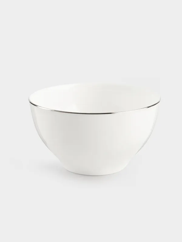 Bowl, 12x6 cm, 2 pieces, porcelain F, white, Ideal silver, image-1