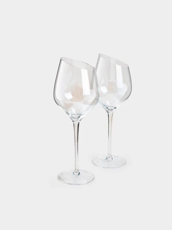 White wine glass, 460 ml, 2 pcs, glass, mother of pearl, Charm L polar, image-1