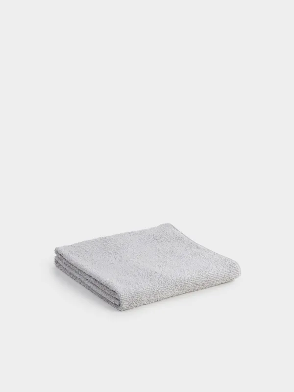 Towel, 70x140 cm, cotton, light gray, Terry cotton, image-0