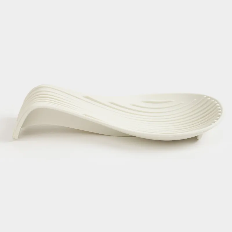Spoon stand, 23 cm, silicone, beige, Wavelet, image-5