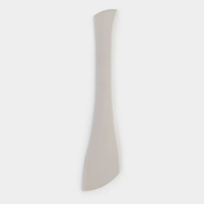 Spatula, 28 cm, double, silicone, beige