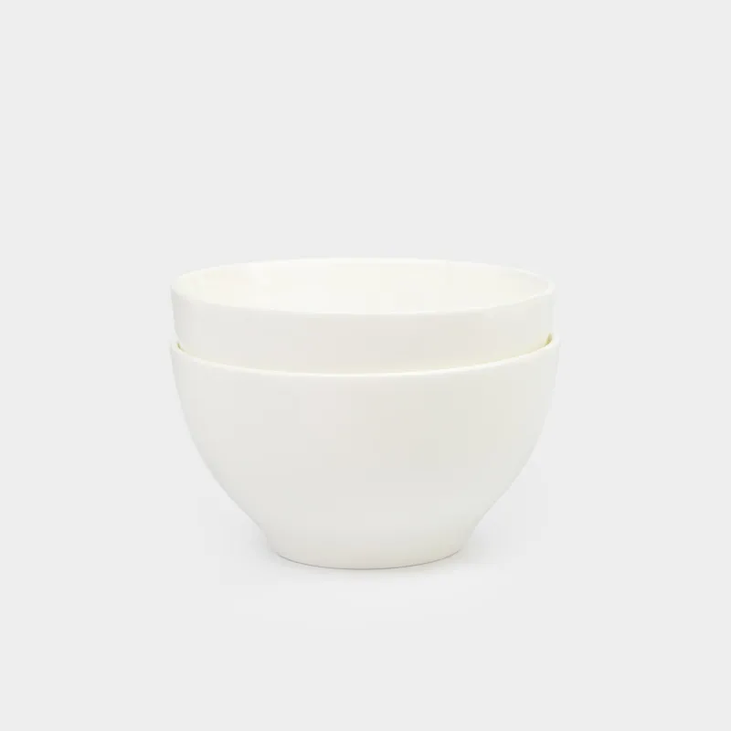 Bowl, 12x6 cm, 2 pieces, porcelain F, white, Ideal white