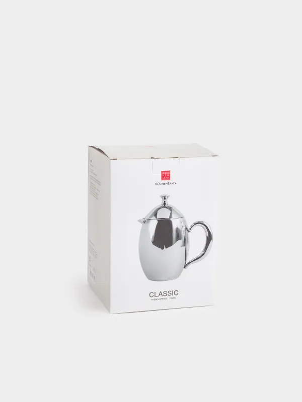 French press, 700 ml, steel, Classic, image-6