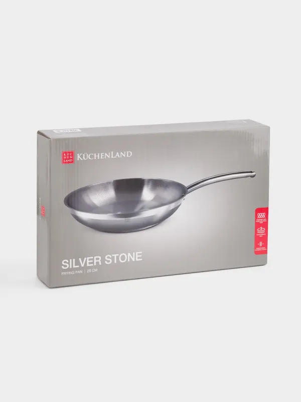 Frying pan, 28 cm, steel, Silver Stone, image-8