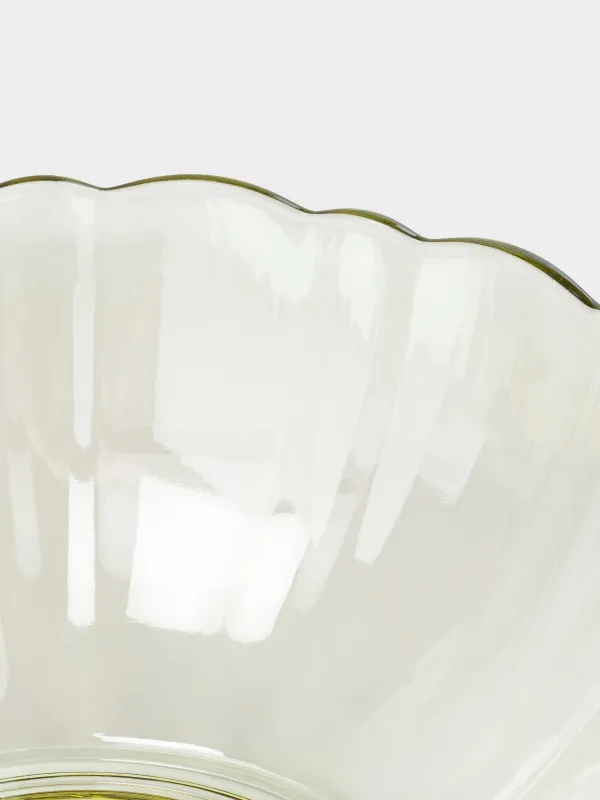 Salad bowl, 18x8 cm, 1 l, glass, yellow, Nelton color, image-3