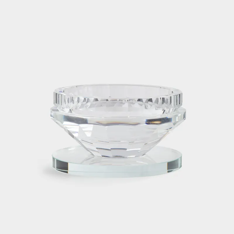 Candlestick 7x7 cm, for tea candle, crystal glass, Lux crystal