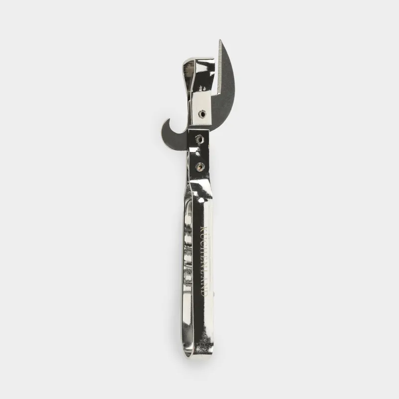 Bottle and can opener, 13 cm, with corkscrew, metal, Classic