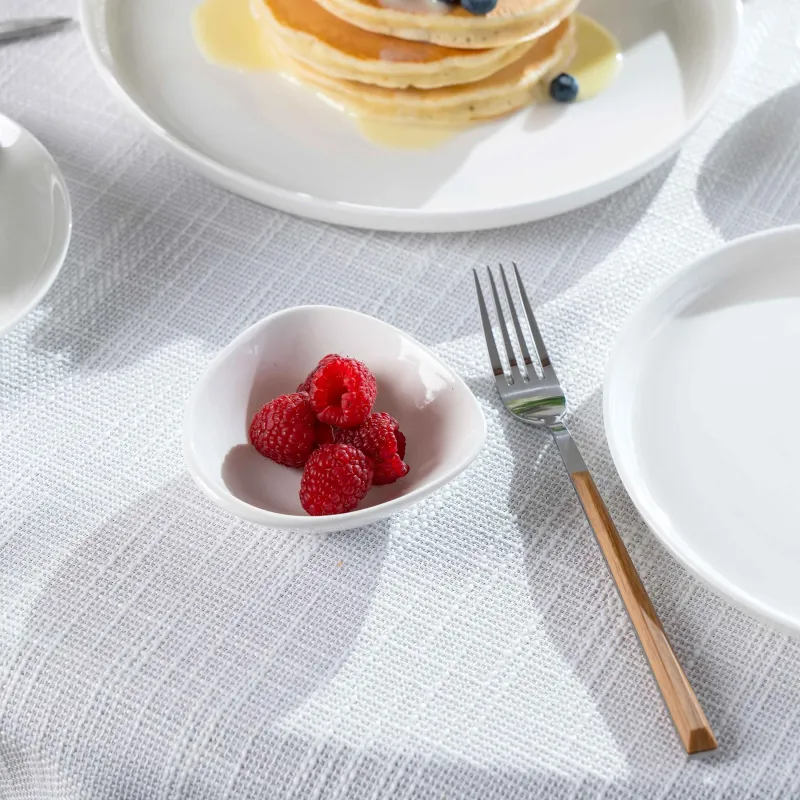 Dining fork, 2 pcs, steel / plastic, brown, Oslo, image-3