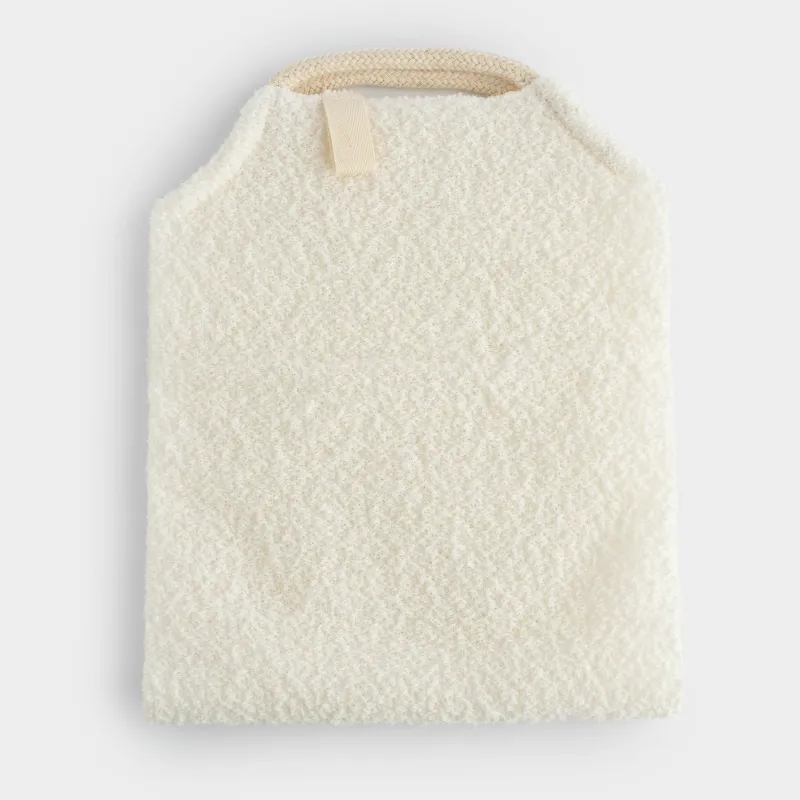 Washcloth-tape for washing body, 45x19 cm, exfoliating, polyester / nylon, milky, Unique spa, image-1