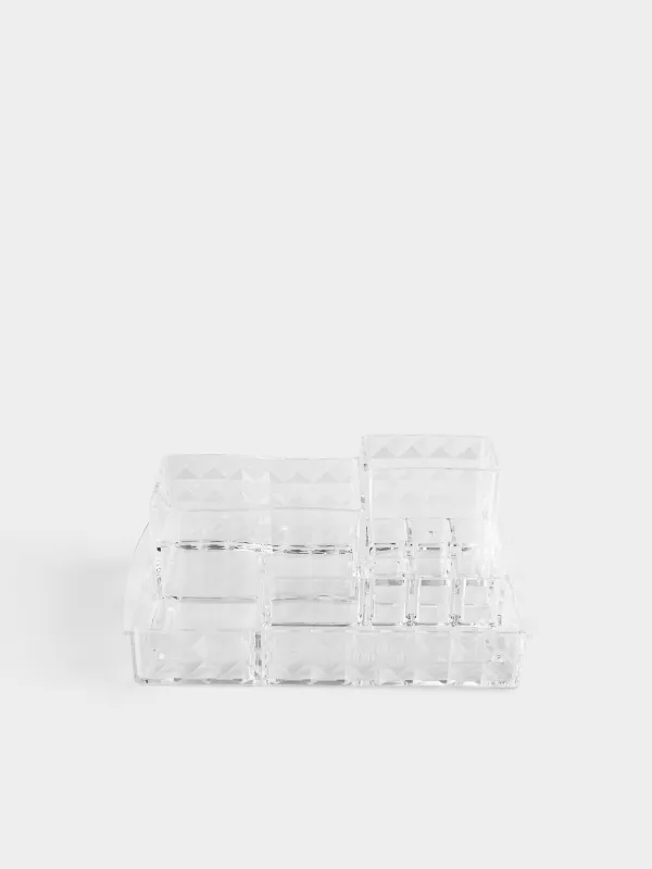 Organizer for cosmetics, 24x18 cm, 11 otd, acrylic, Kandy, image-0