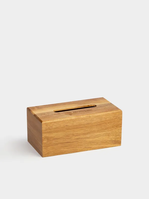 Paper napkin box, 24x12 cm, wood, Eco home, image-1