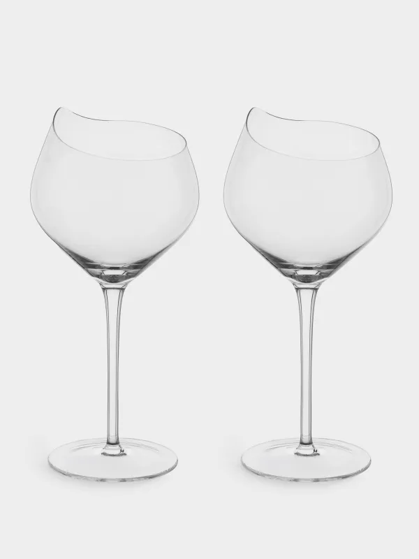 Drinking glass, 480 ml, 2 pcs, crystal glass, Charm L wavy, image-0
