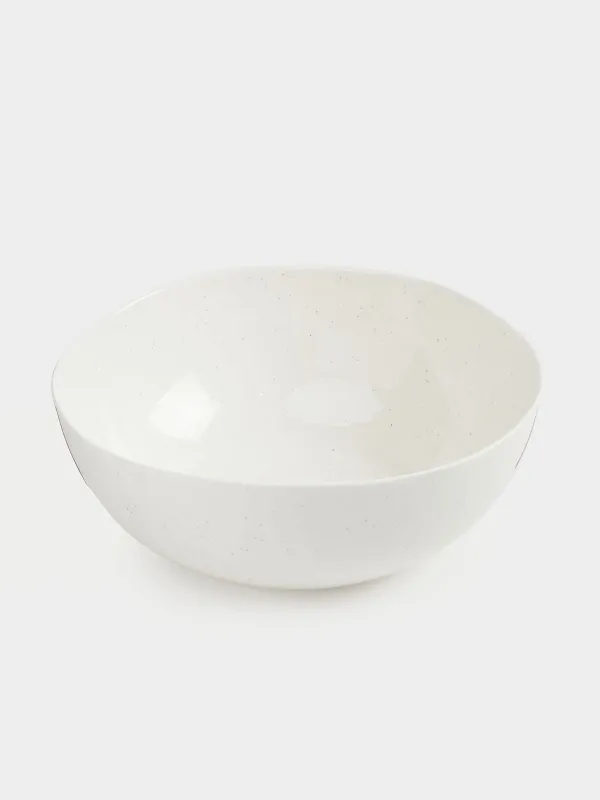 Salad bowl, 22х9, ml, porcelain N, milk, Dots, Boho, image-1