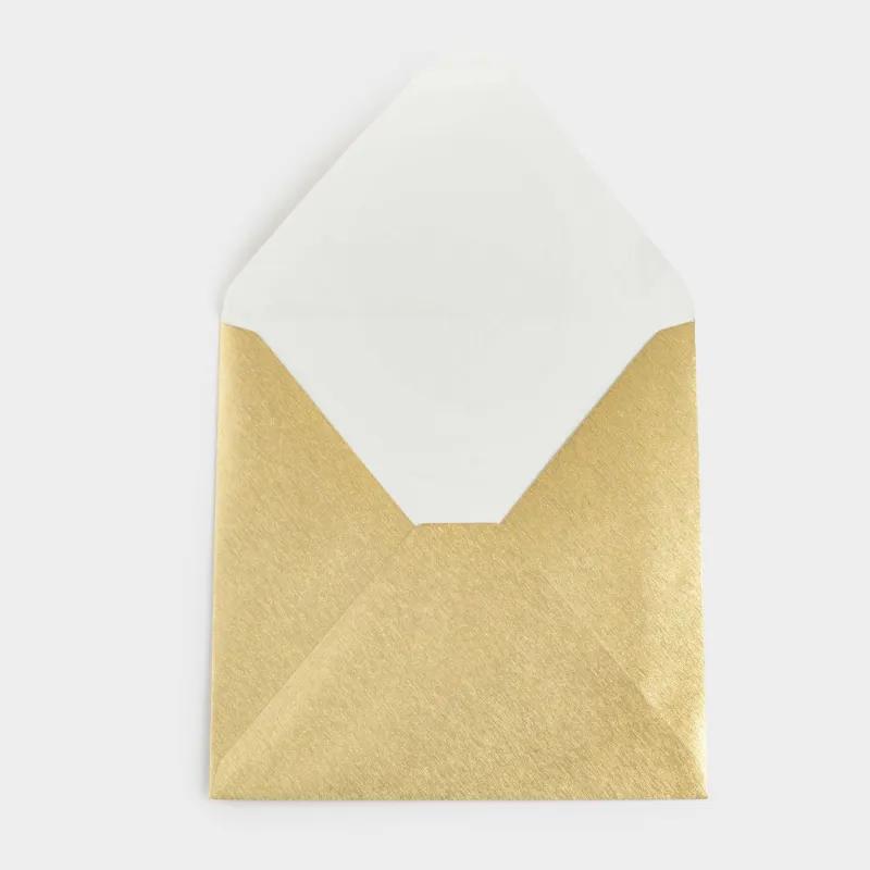 Gift envelope, 15 cm, paper, square, golden, Congrats, image-3