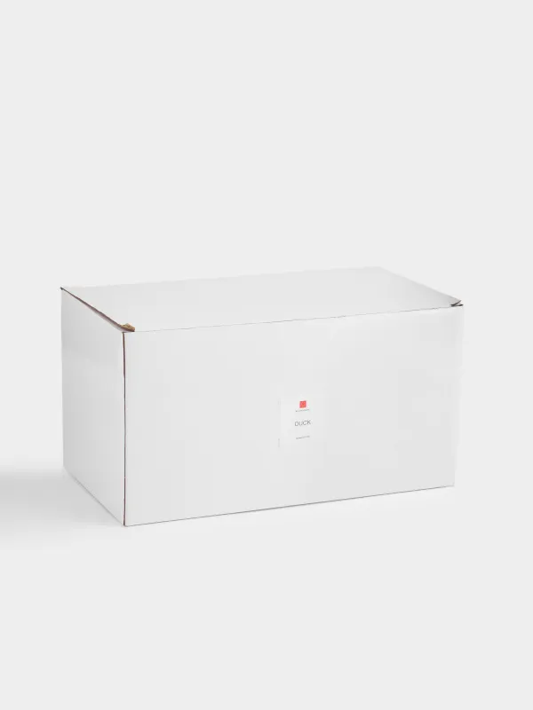 Deep dish, 33x19x18 cm, ceramic, green and white, Drake, Duck, image-6