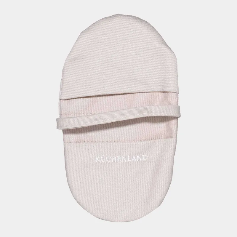 Potholder, 18x10 cm, double, cotton/silicone, beige, Bakery