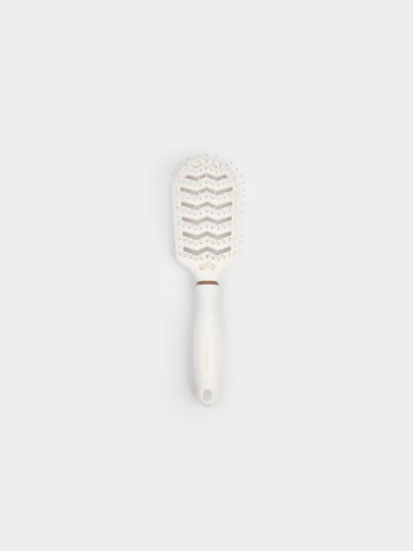 Hair massage comb, 23 cm, plastic, beige, Alini, image-0