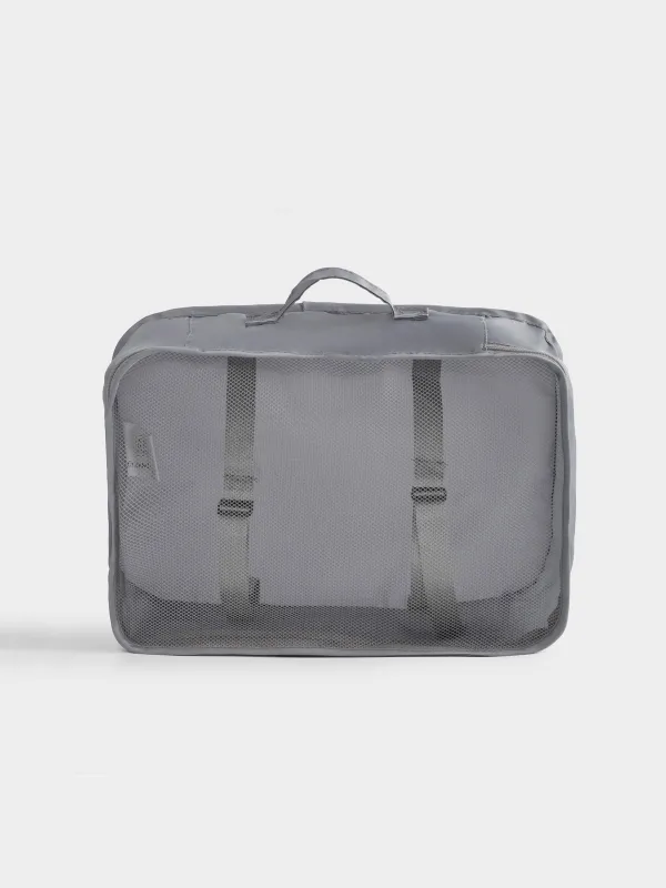 Clothing organizer, 32x23x11 cm, twill, grey, Travel comfort, image-0