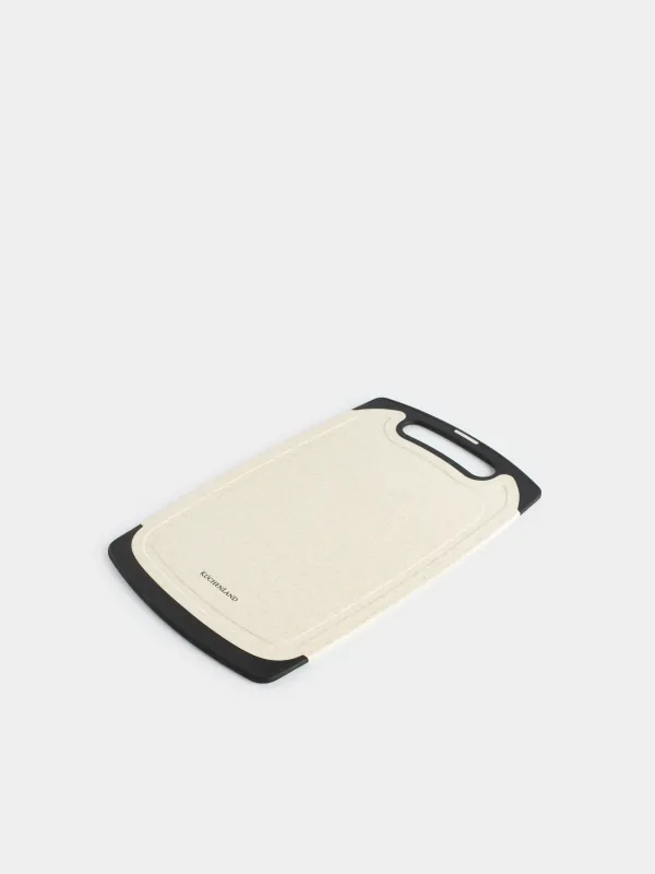 Cutting board, 32x20 cm, rectangular, plastic / rubber, milky, Speck-light, image-3