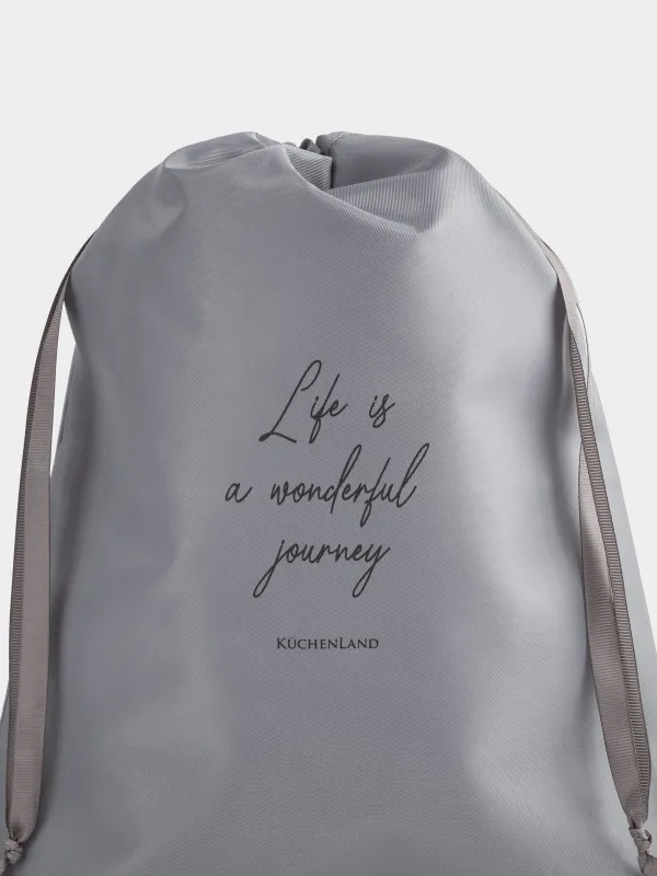 Organizer for underwear or shoes, 36x27 cm, twill, grey, Travel comfort, image-1