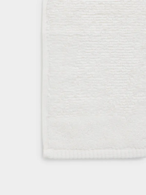 Towel, 50x90 cm, cotton, white, Terry cotton, image-4