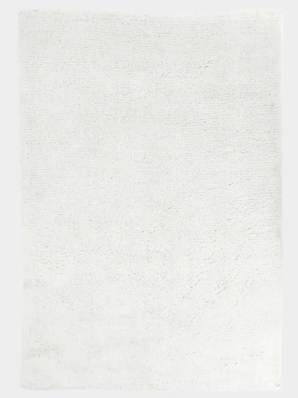 Carpet, 150x210 cm, polyester / cotton, milk, Fluffy pile, Monotone, image-0