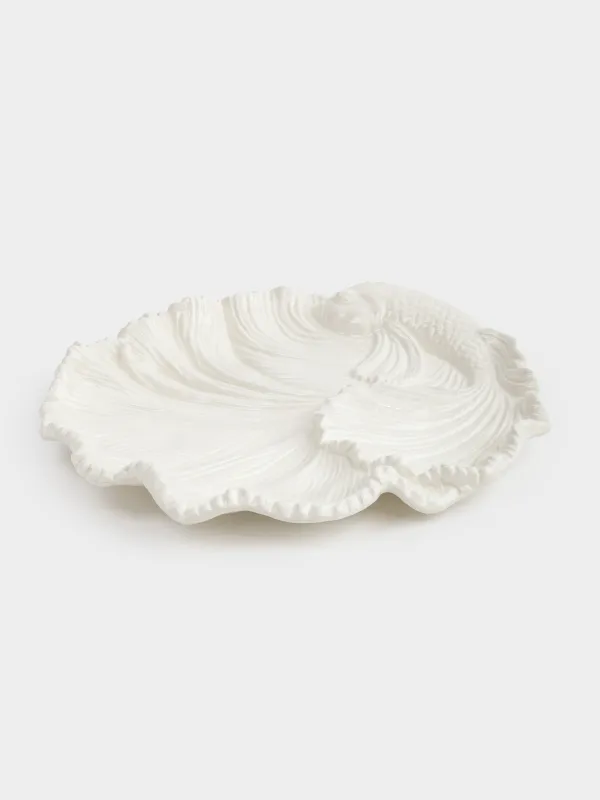 Decorative dish, 23x cm, ceramic, dairy, Fish, Goldfish, image-2