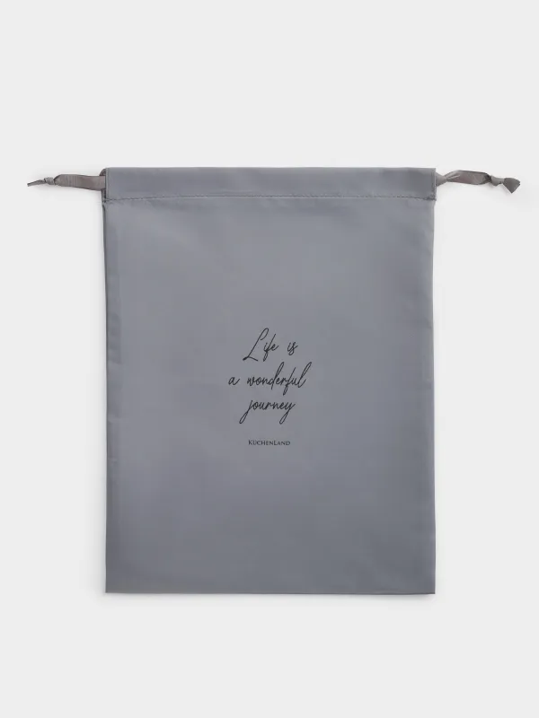 Organizer for underwear or shoes, 36x27 cm, twill, grey, Travel comfort, image-4