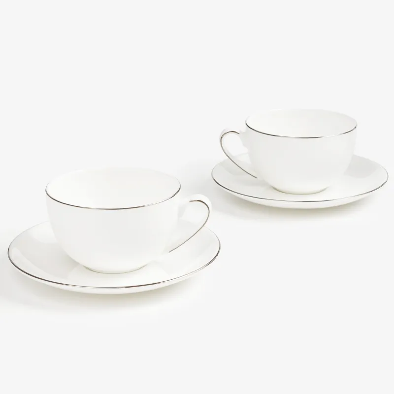 Tea pair, 2 pers, 4 pr, 250 ml, porcelain F, Antarctica, image-0