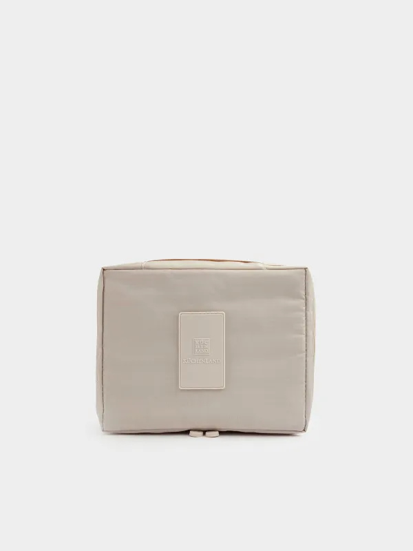 Travel Cosmetic Bag, 21х16 cm, polyester, beige, Easy Travel, image-1