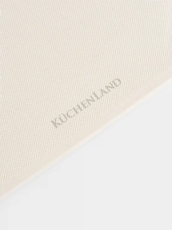 Cutting board, 23x28 cm, with sharpener / garlic grater, plastic, beige, Soft kitchen, image-5