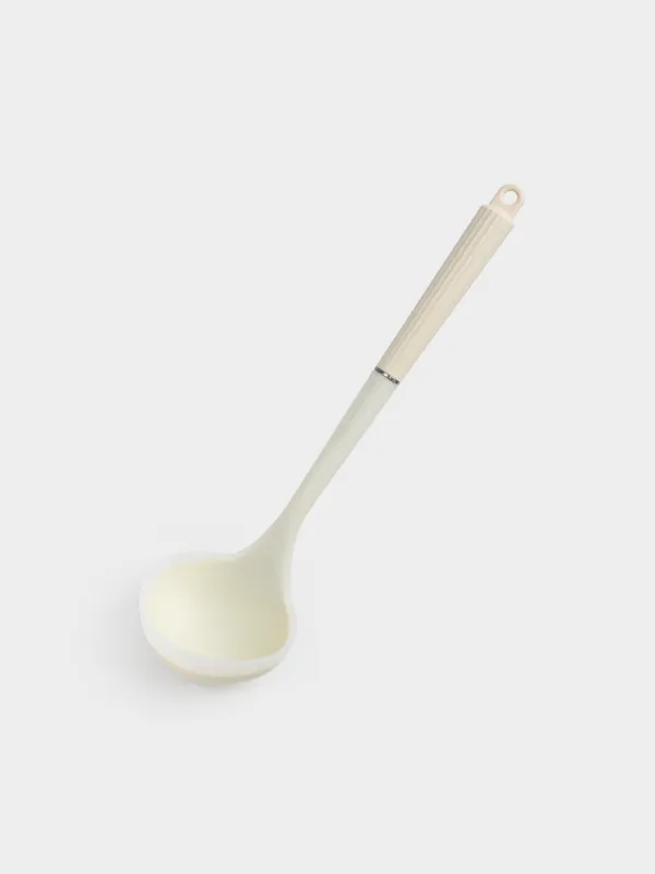 Ladle, 32 cm, silicone/nylon, milky, Milk kitchen, image-1