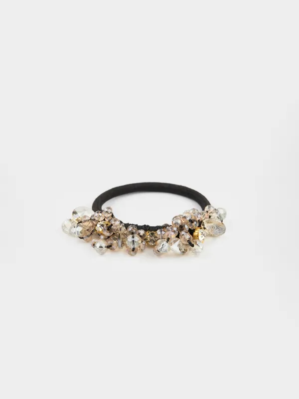 Hair tie, 5 cm, glass, Crystals, Hair crystal, image-0