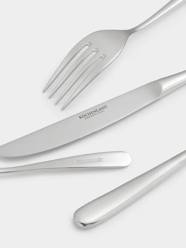 Kitchenware, 6 pers, 24 pcs, steel, Brussels, image-7