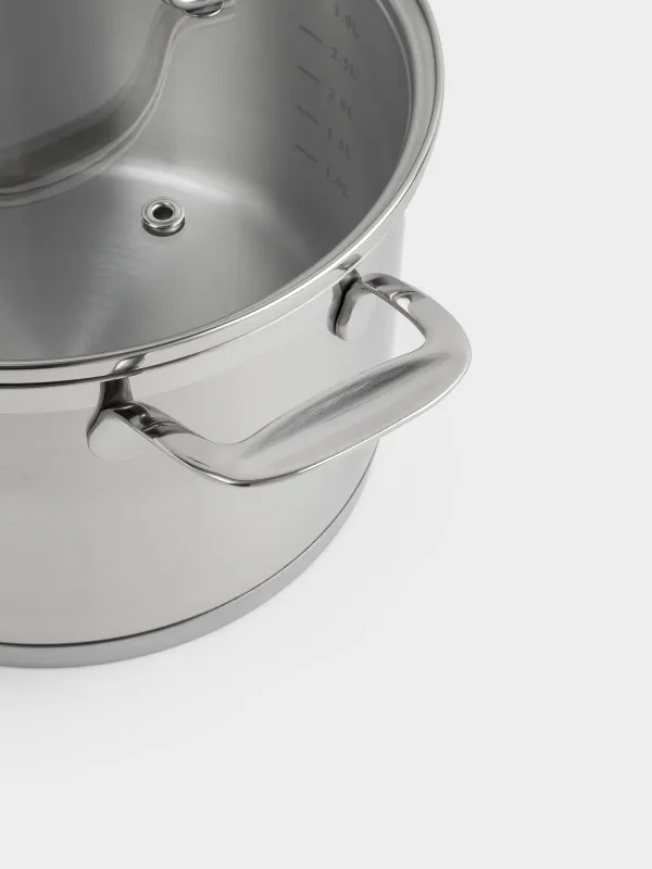 Pot with Lid, 20 cm, 3,8 l, Silver Stone, image-5