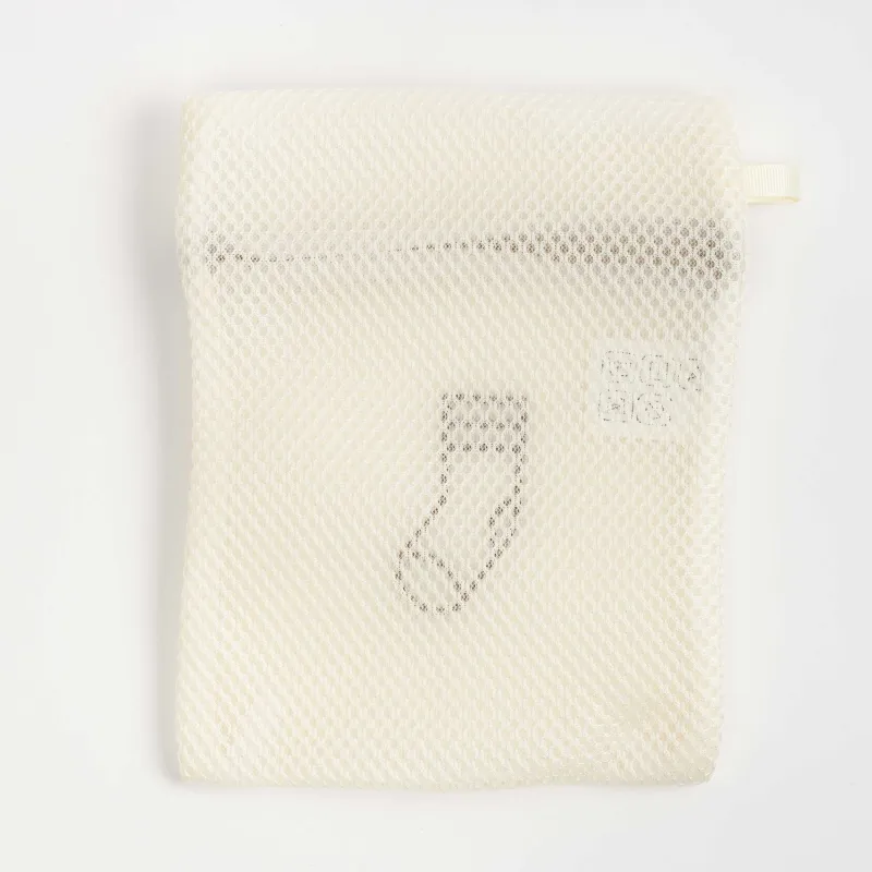 Laundry bag for socks and tights, 22x18 cm, polyester, beige, Safety new, image-3